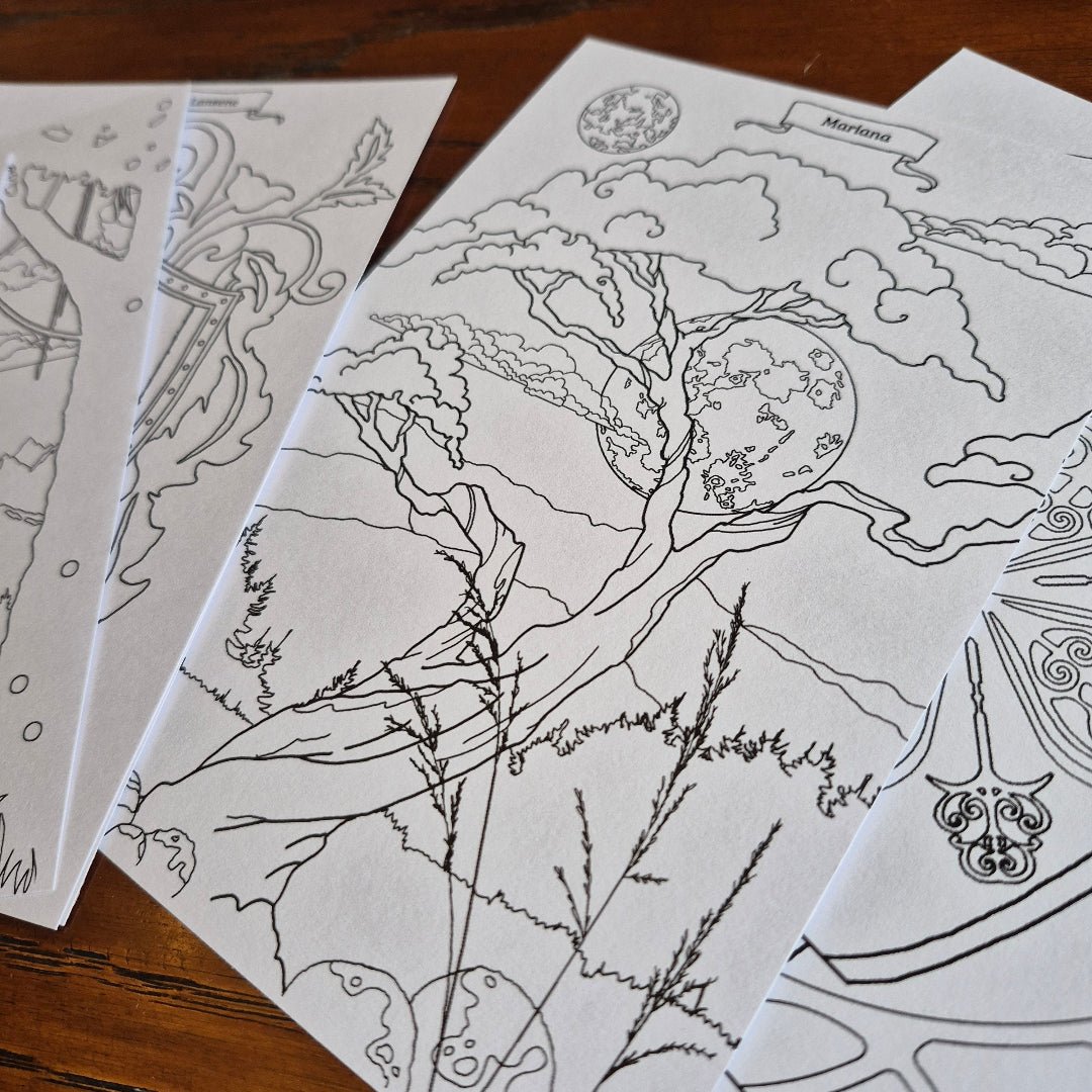 10 fargeleggingsark, A5